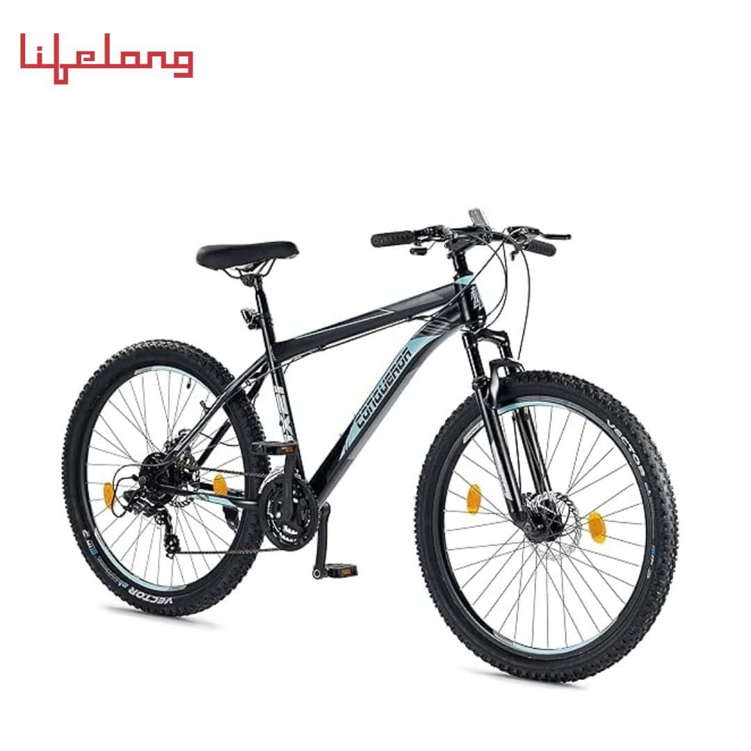 Lifelong Conqueror Freeride Shimano Gear Cycle,26T Steel MTB Unisex Cycle with 21 Speed|Dual Disc Brake|Frame Size: 18" in bulk from India — Ant Mascot