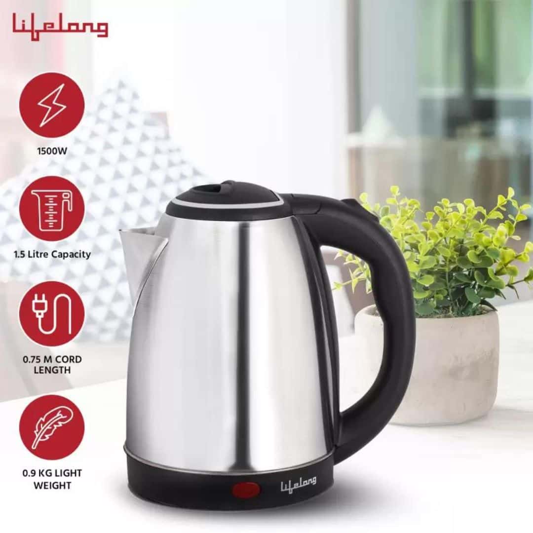 Lifelong LLEK60 Electric Kettle  (1.5 L, Silver) in bulk from India — Ant Mascot