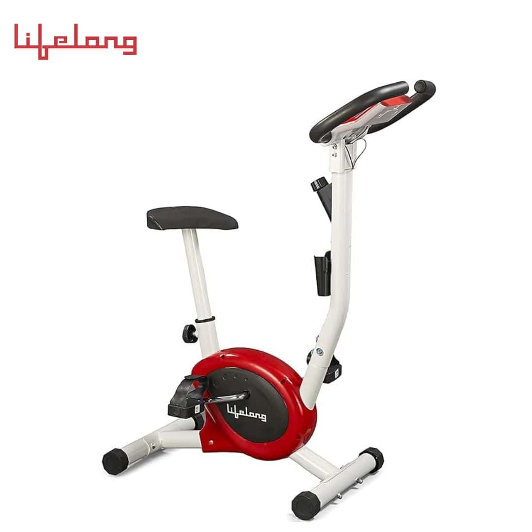 Lifelong LLF108 FitPro Stationary Exercise Belt Bike for Weight Loss at Home with Display and Resistance Control, White in bulk from India — Ant Mascot