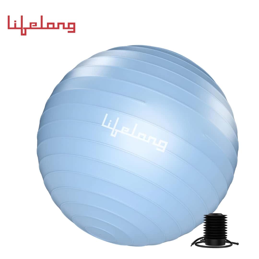 Lifelong Gym Ball for Exercise - Anti Burst Exercise Ball with Foot Pump in bulk from India — Ant Mascot