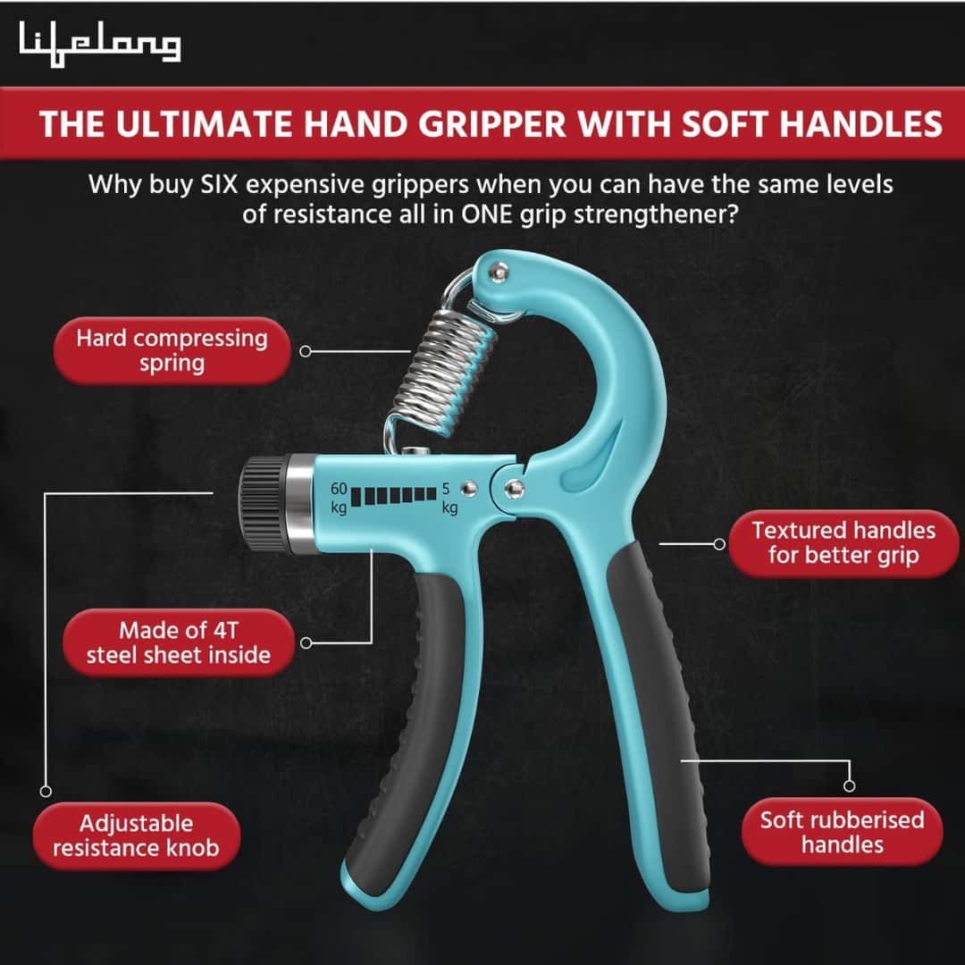 Lifelong Adjustable Hand Grip Strengthener, Hand Gripper for Men & Women in bulk from India — Ant Mascot