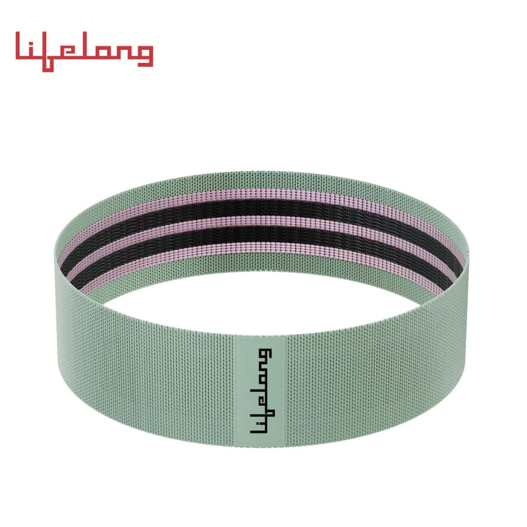 Lifelong Fabric Resistance Band,Loop Hip Band for Women & Men Green in bulk from India — Ant Mascot