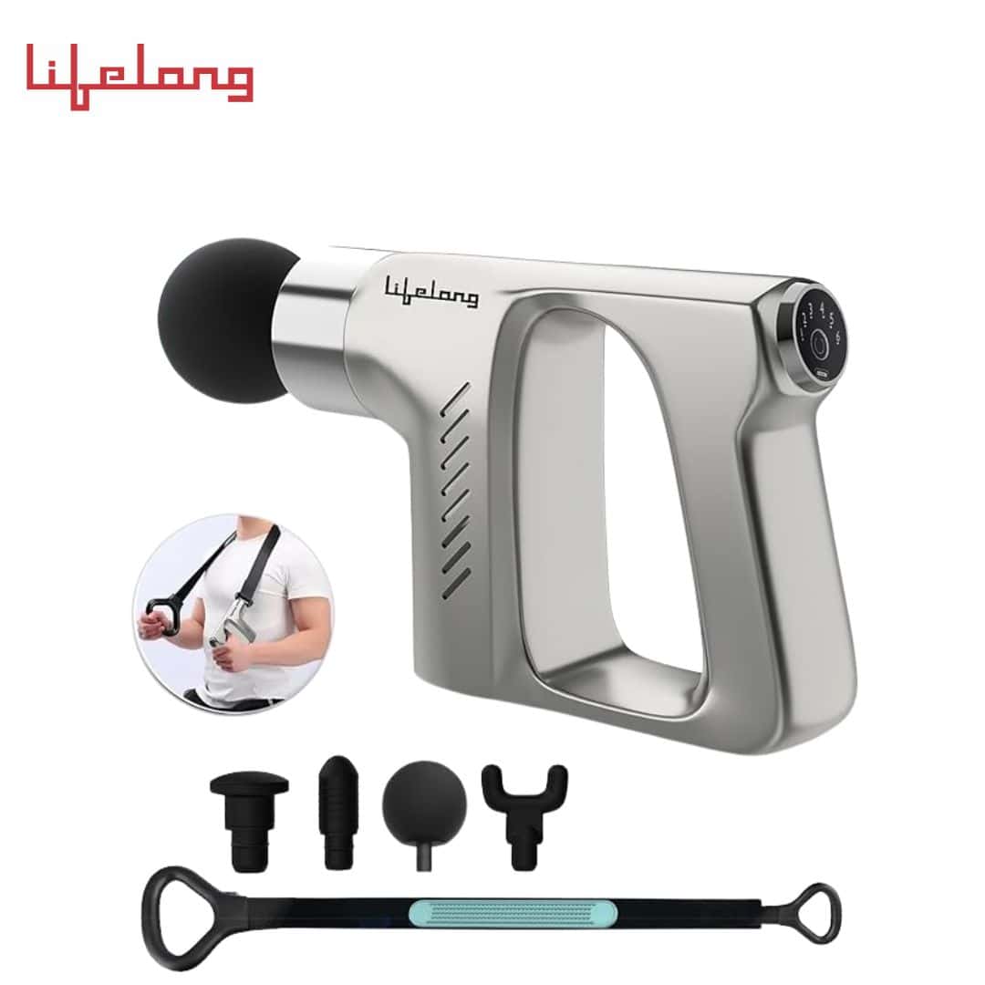 Lifelong Full Body Massager - Massage Gun Machine - Massager Gun with Threaded Belt for Deep Tissue Muscle Massage of Back, Neck, Shoulder, Hand, Foot & Leg for Pain Relief-Rechargeable & daily use in bulk from India — Ant Mascot
