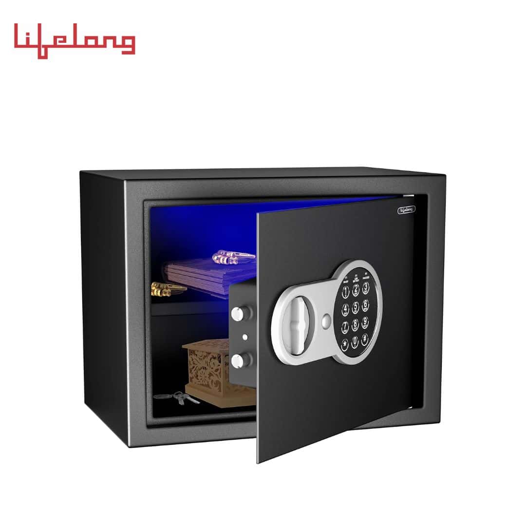 Lifelong LLHSL08 22Litres Home Safe Electronic Locker with LED Light | Digital Security Safe for Home & Office with Motorized Locking Mechanism - 0.8 Cubic Feet, (1 Year Warranty, Black) in bulk from India — Ant Mascot