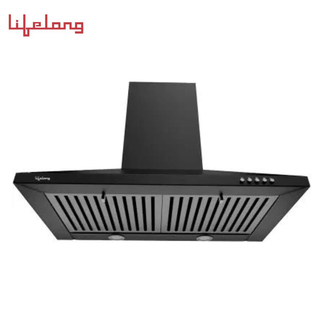 Lifelong LLLACP01 Double Baffle Filter 60 cm Push Button Control Pyramid Wall Mounted Chimney��(Black 1000 CMH) in bulk from India — Ant Mascot