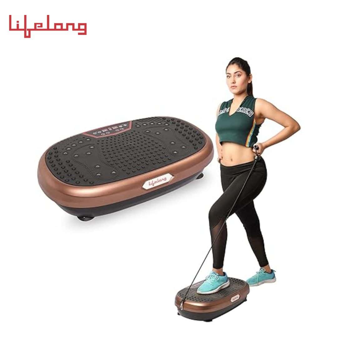 Lifelong Crazyfit Vibration Plate Massager Machine for Full Body Workout at Home for Weight Loss, Fat Burn, Blood Circulation, and Pain Relief in bulk from India — Ant Mascot