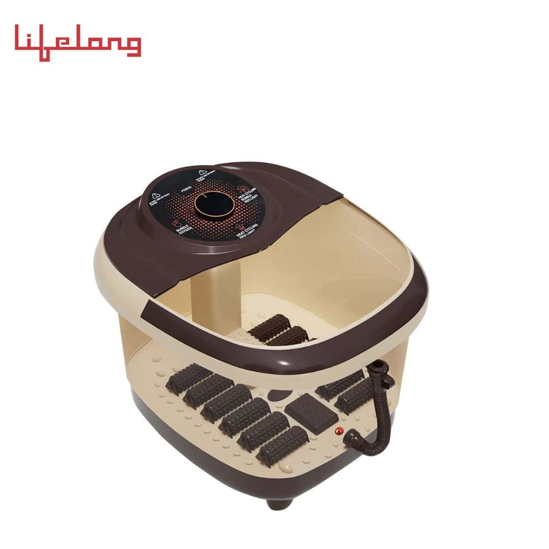 Lifelong LLM405 Foot Spa Massager with 12 Rollers with Water Heating Function, Digital Panel, Bubble Bath for Pedicure, Pain Relief & Foot Care (1 Year Warranty) in bulk from India — Ant Mascot