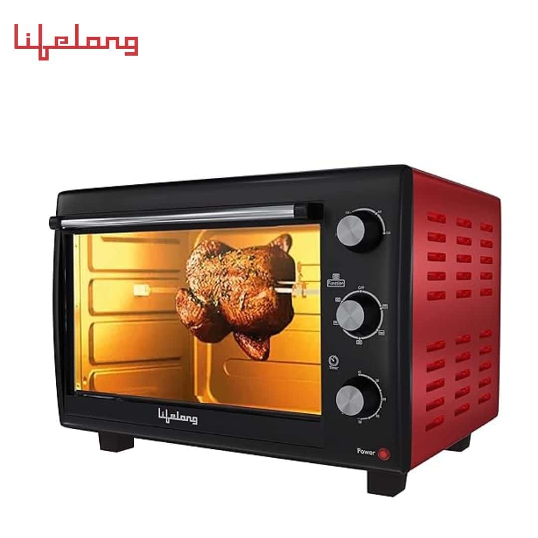 Lifelong Acer LLOT38 40 Litres Oven, Toaster & Griller with Illuminated Chamber & Motorized Rotisserie | Crumb Tray | Auto Shut Off, OTG Oven for Baking Cake, Pizza, Grilling and Toasting at Home in bulk from India — Ant Mascot