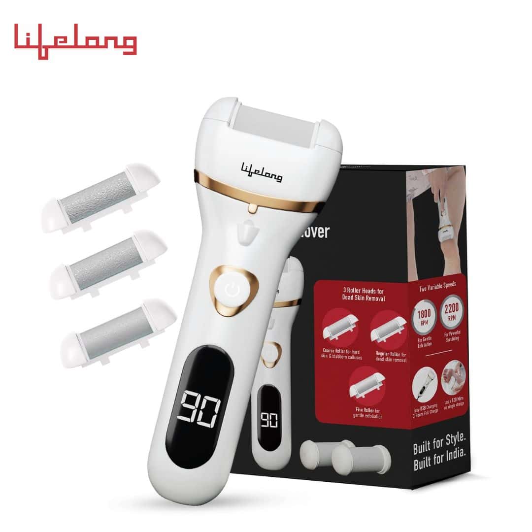 Lifelong Foot Scrubber for Dead Skin Pedicure Kit for women with USB charging in bulk from India — Ant Mascot
