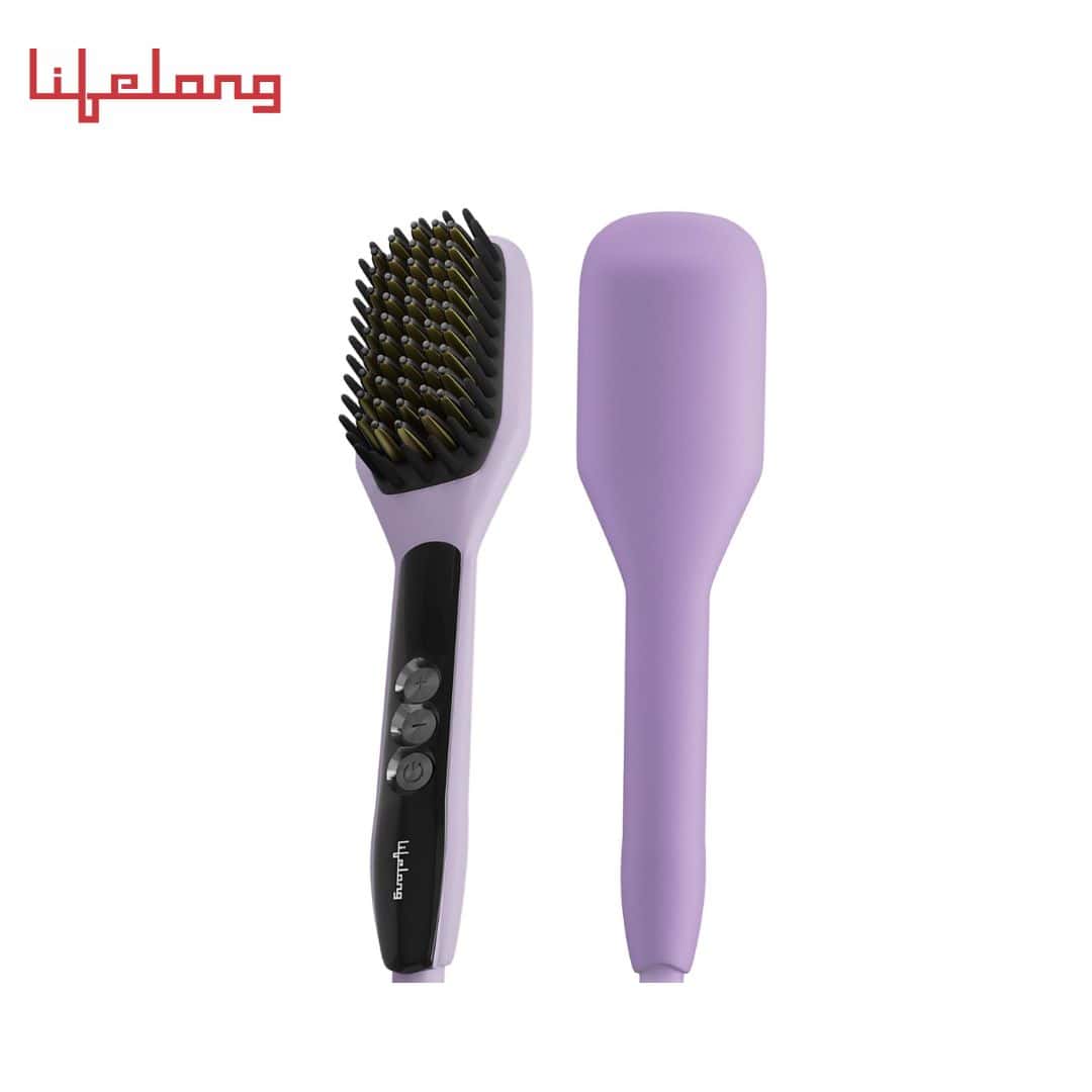 Lifelong Hair Straightener Brush for women - Hair Brush with Keratin Ceramic Bristles in bulk from India — Ant Mascot