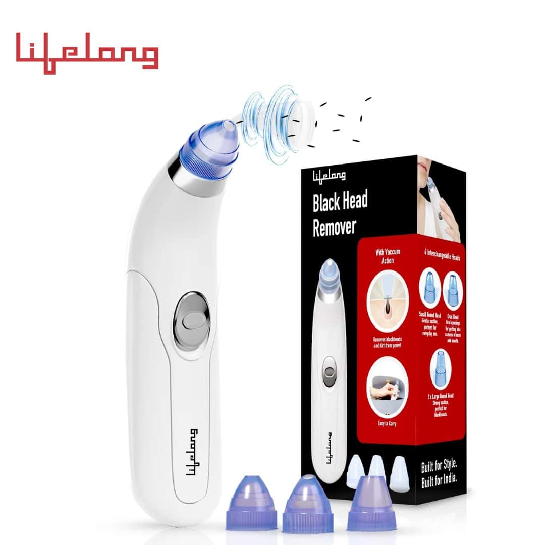 Lifelong Blackhead Remover with Attachments, Acne Pore Cleaner, Vacuum Blackhead Remover Kit in bulk from India — Ant Mascot