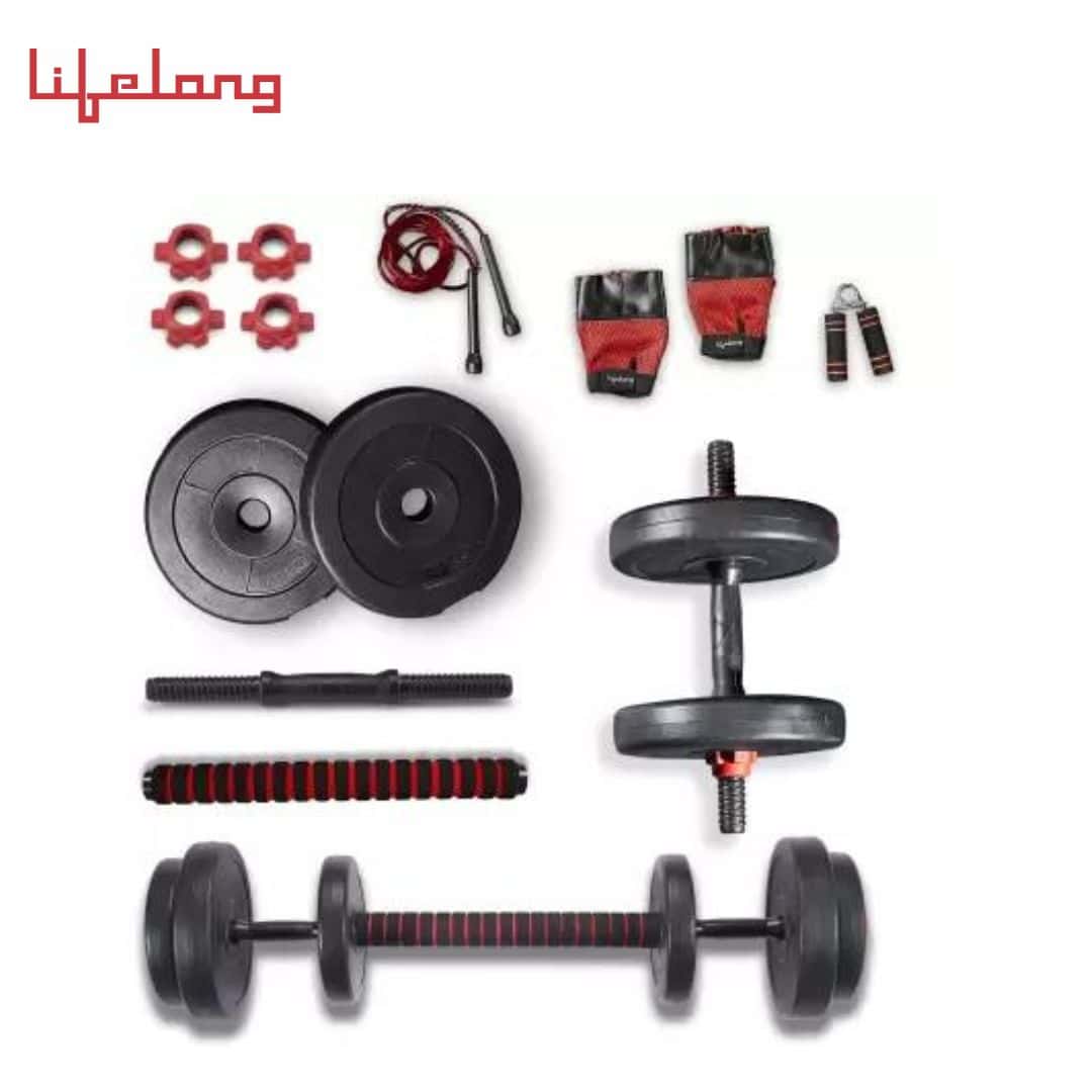 Lifelong 10 kg LLPVCHGC04 PVC Home Gym Set with Gym Accessories Home Gym Combo in bulk from India — Ant Mascot