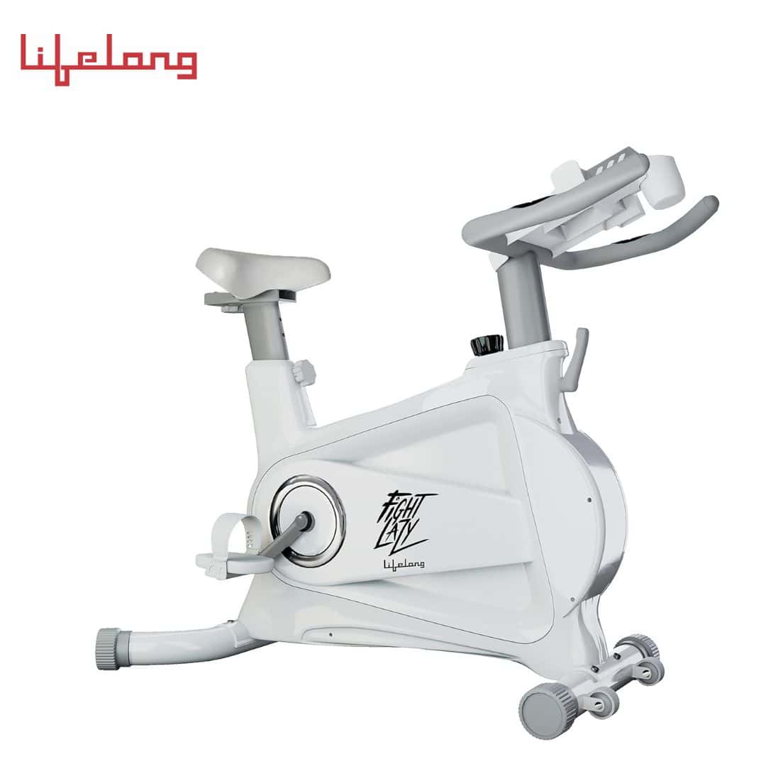 Lifelong LLSB06 Fit Pro Spin Fitness Bike with 8Kg Flywheel, Adjustable Resistance, LCD Monitor and Heart Rate Sensor for Fitness at Home; Home Workouts (Max Weight Capacity: 120 kg) in bulk from India — Ant Mascot
