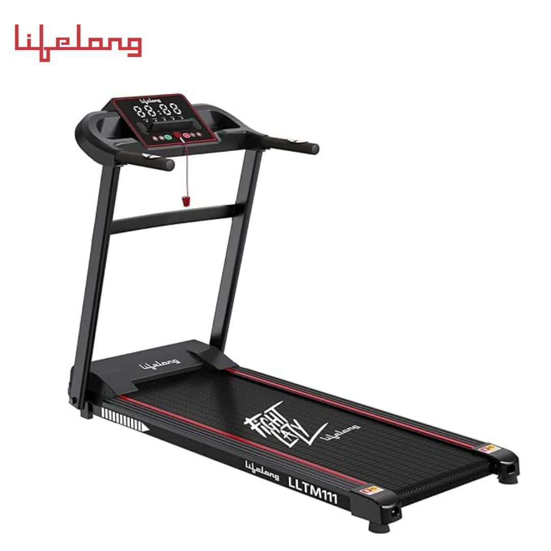 Lifelong FitPro LLTM111 (2.5 HP Peak) Manual Incline Motorized Treadmill for Home with 12 preset Workouts, Max Speed 14km/hr. (Free Installa in bulk from India — Ant Mascot