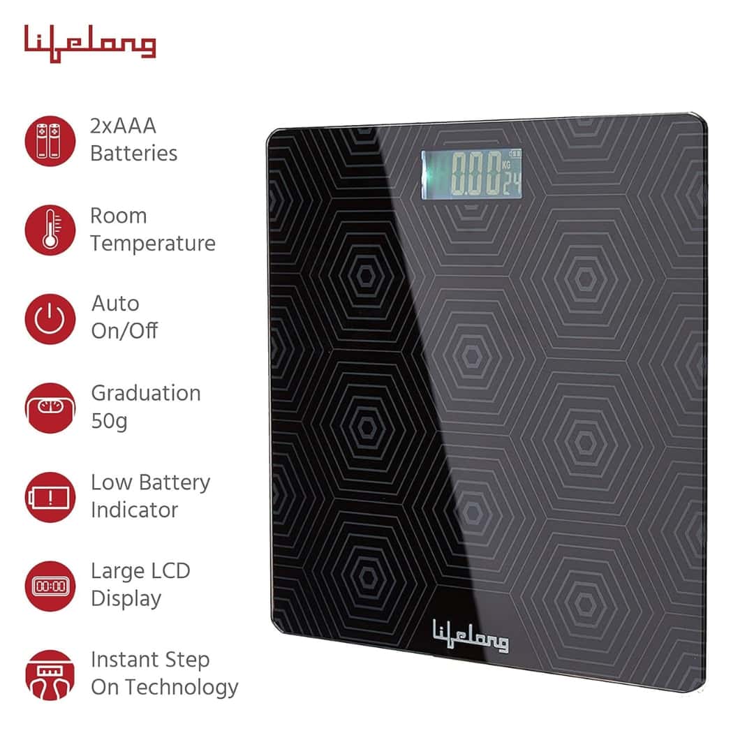 Lifelong Digital Weighing Scale|Glass Weighing Scale Machine in bulk from India — Ant Mascot