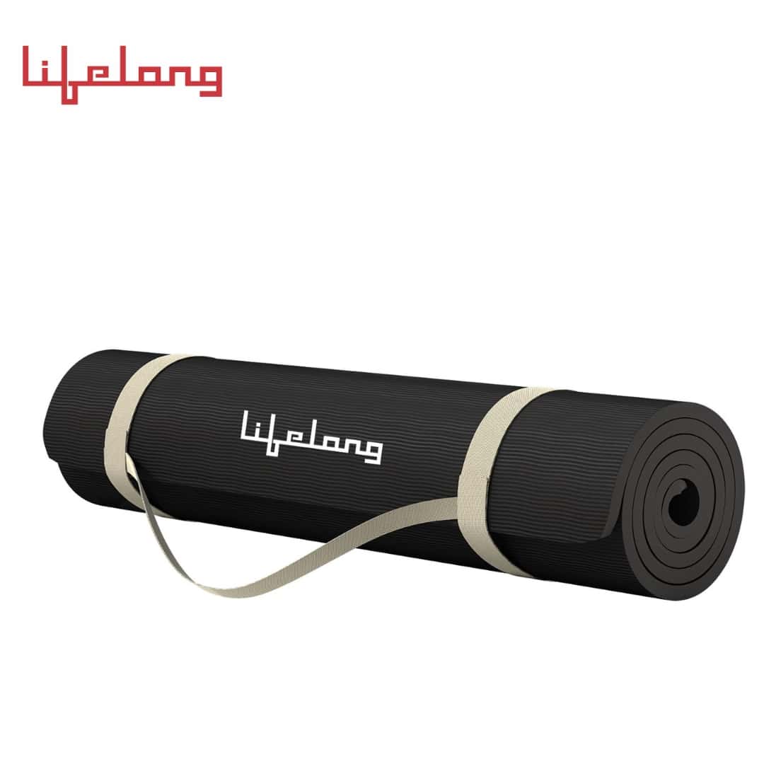 Lifelong  Yoga mat for Women & Men EVA Material 4mm Black in bulk from India — Ant Mascot
