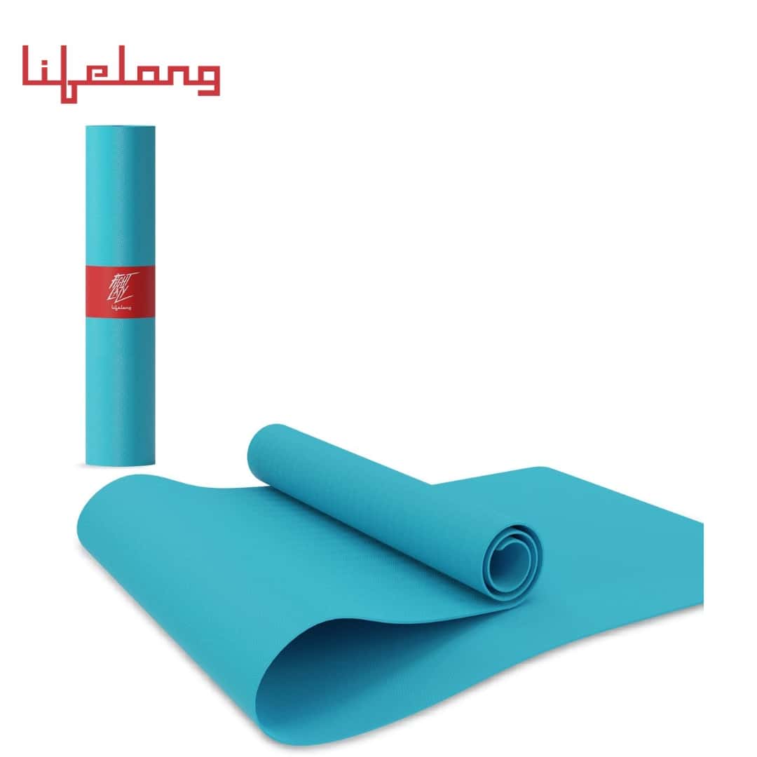 Lifelong Yoga mat for Women & Men EVA Material 6mm Sea Blue in bulk from India — Ant Mascot