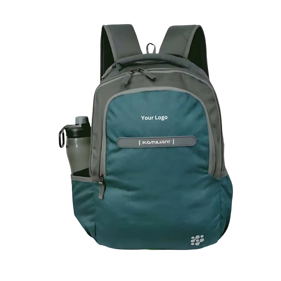 Kamliant Maverick Laptop Backpack Teal/Grey in bulk from India — Ant Mascot