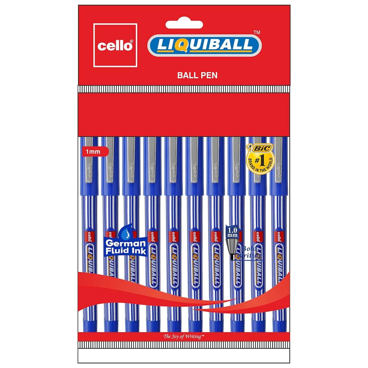 Cello Liqui Ball Pen Pack of 10 Blue in bulk from India — Ant Mascot
