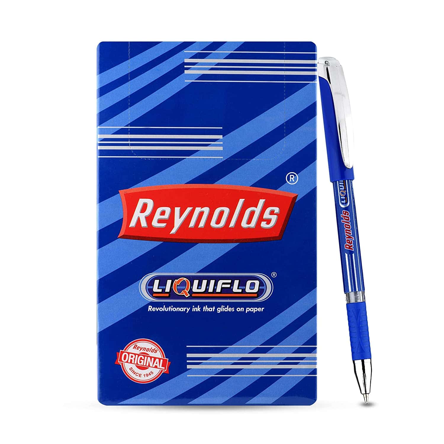 Reynolds Liquiflo Ball Pen Blue Pack Of 20 in bulk from India — Ant Mascot