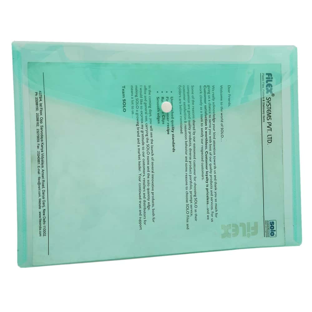 Solo My Clear Bag A4 Pack of 10 in bulk from India — Ant Mascot