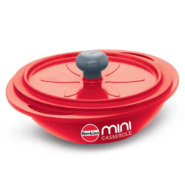 Hawkins 0.75 Litre Mini Round Casserole with Lid - Red in bulk from India — Ant Mascot