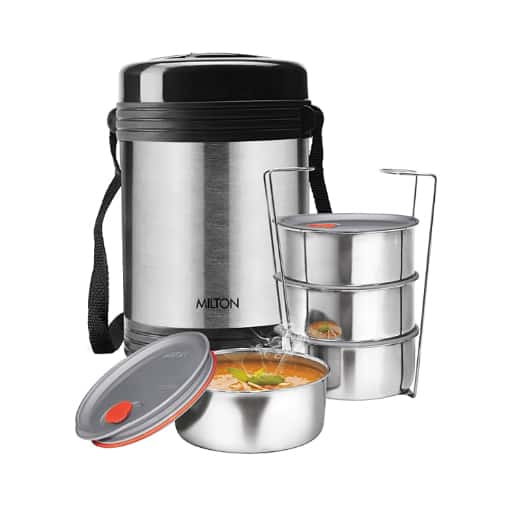 Milton Legend Deluxe 4 Tiffin 4 Containers Lunch Box (520 ml) in bulk from India — Ant Mascot