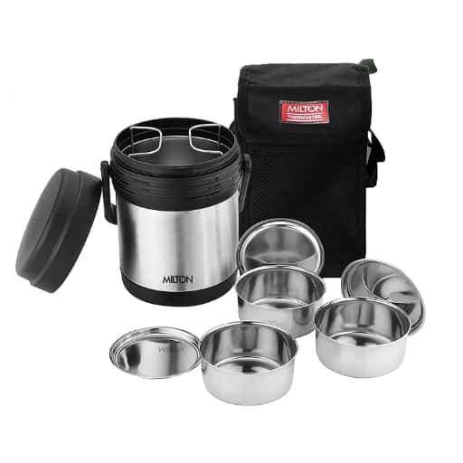 Milton Thermosteel Hot Meal 3 Container Lunch Box in bulk from India — Ant Mascot