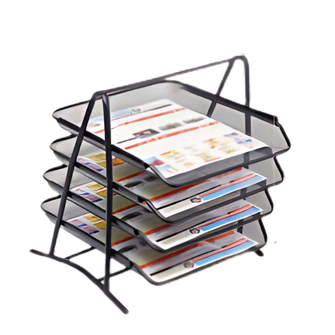 Music 555 3 Tier Mesh Wire Document Tray | Compact Organizer in bulk from India — Ant Mascot