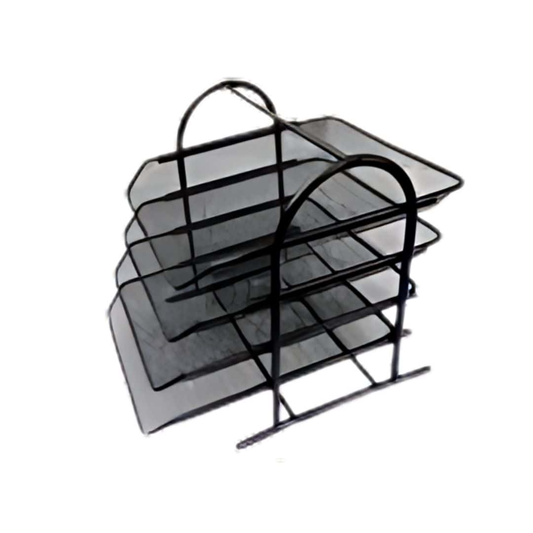Music 555 4 Tier Mesh Wire Document Tray | Durable Filing Solution in bulk from India — Ant Mascot