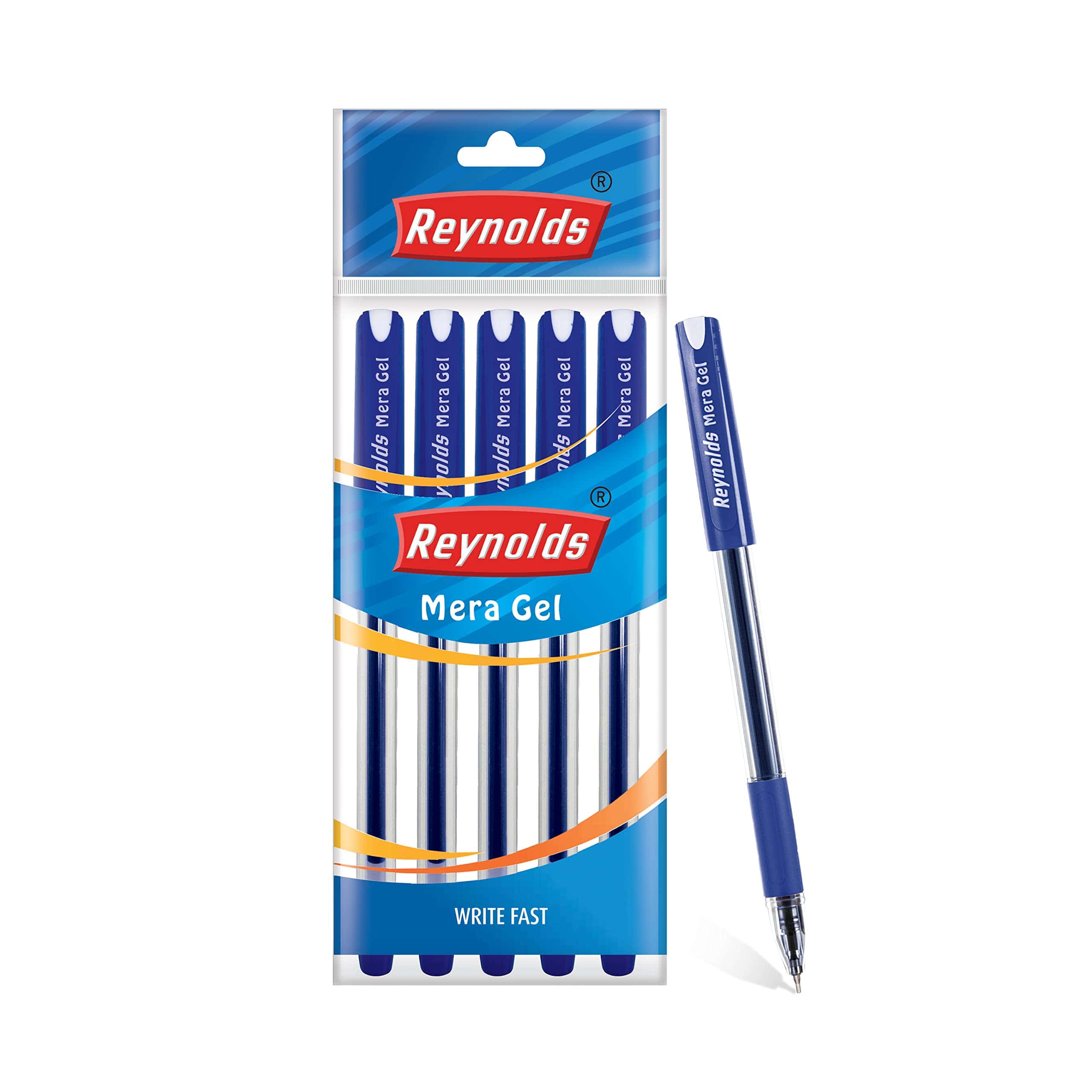 Reynolds Meera Gel Pen Blue Pack of 5 in bulk from India — Ant Mascot