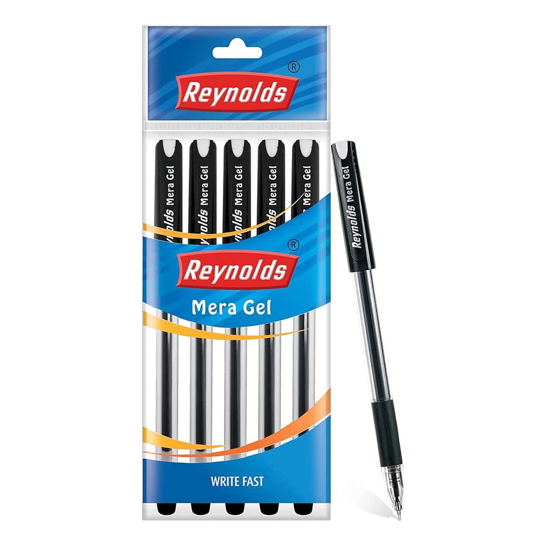 Reynolds Meera Gel Pen Black Pack of 5 in bulk from India — Ant Mascot