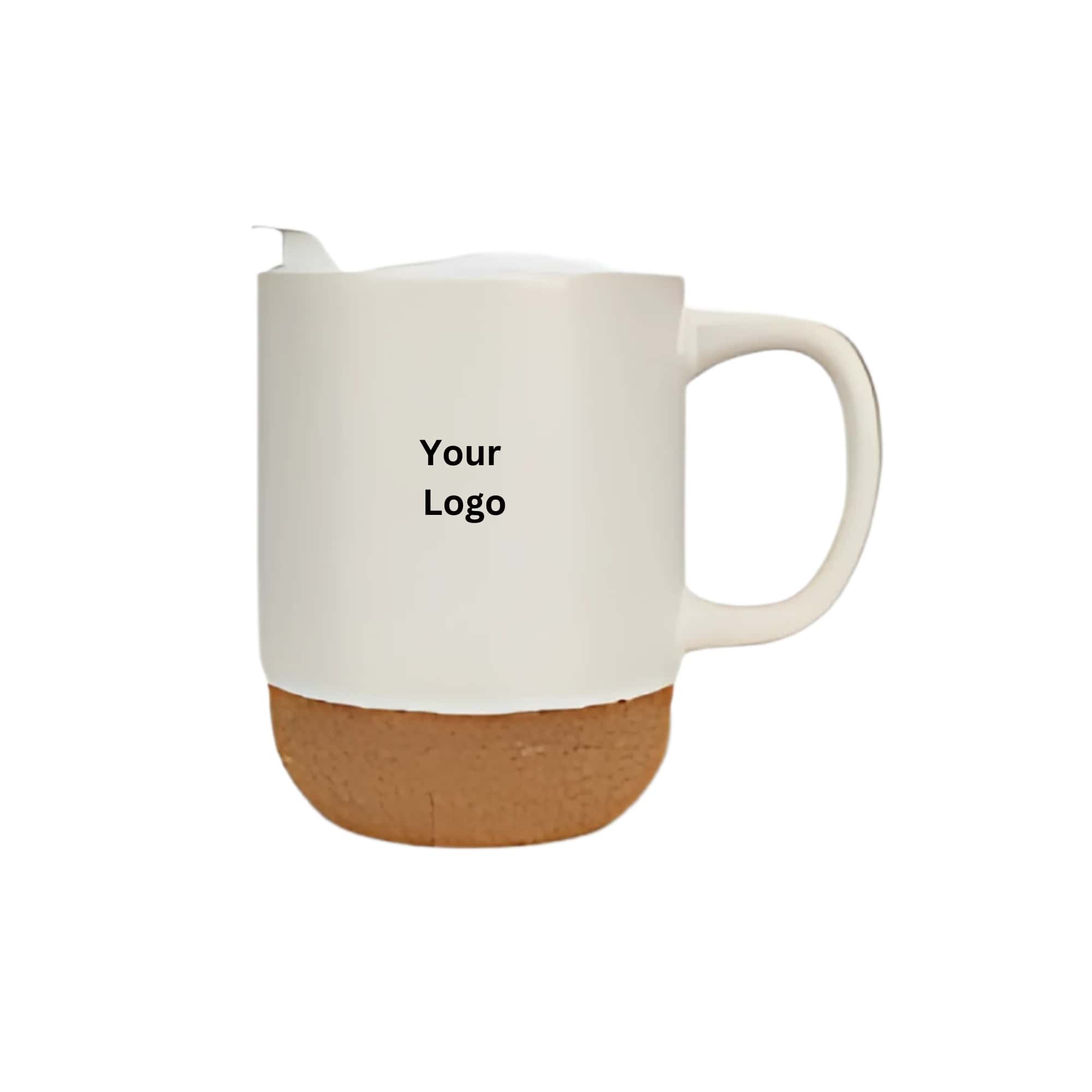 Ceramic�Mug�with�Lid�&�Cork�Base in bulk from India — Ant Mascot