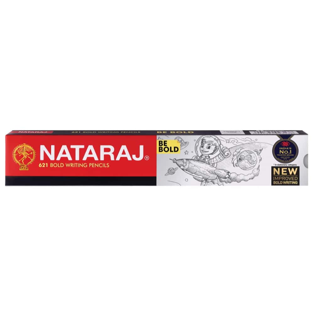Nataraj 621 BE Bold Pencil -10 PC Pack in bulk from India — Ant Mascot