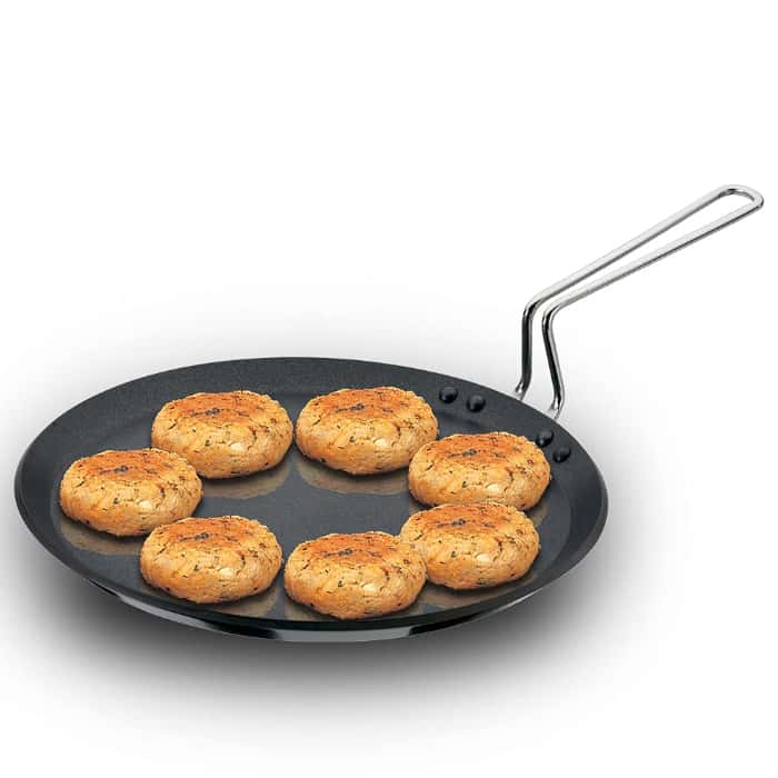 Hawkins Futura 30cm Non Stick Tawa with Stainless Steel Handle in bulk from India — Ant Mascot
