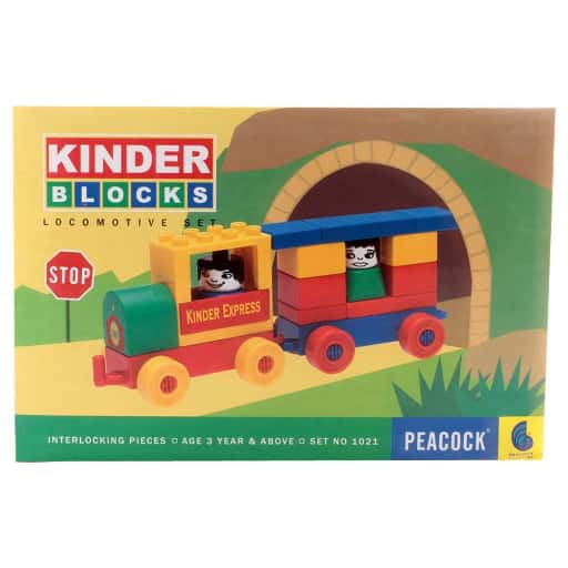 Peacock Kinder Blocks Locomotive Set in bulk from India — Ant Mascot