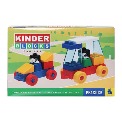 Peacock Kinder Blocks car Set in bulk from India — Ant Mascot