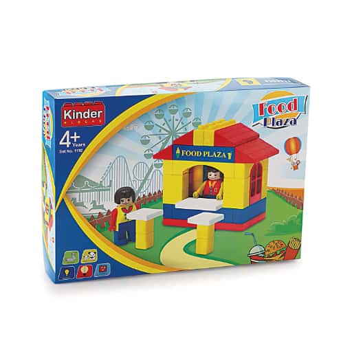 Peacock Kinder Blocks Food Plaza Set 1192 in bulk from India — Ant Mascot
