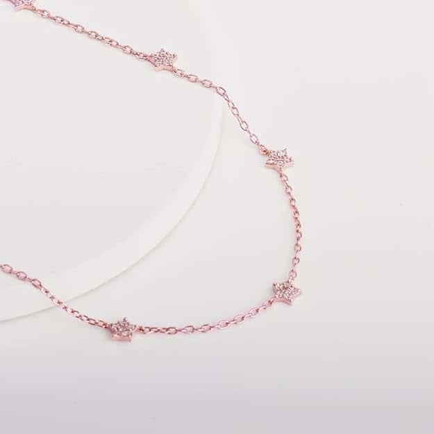 Rose Gold Star Constellation Necklace in bulk from India — Ant Mascot