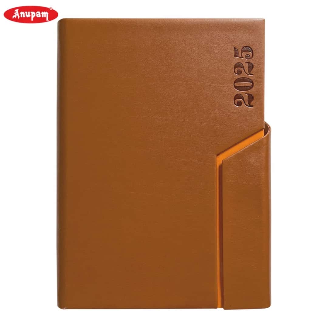 Anupam Peak Diary 2025 (80 GSM) A5 Tan in bulk from India — Ant Mascot