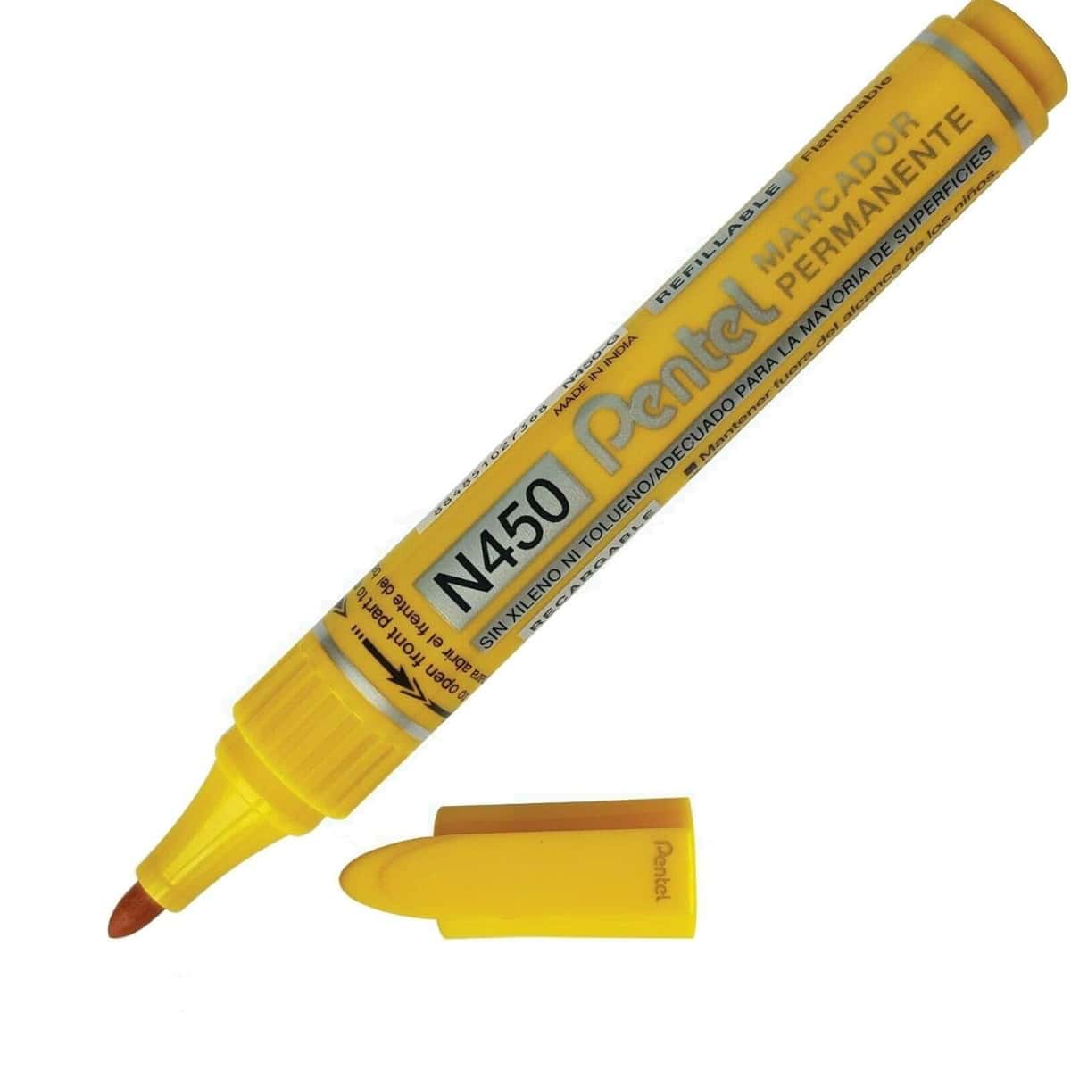 Pentel N450 Marker 10pc Box Yellow in bulk from India — Ant Mascot