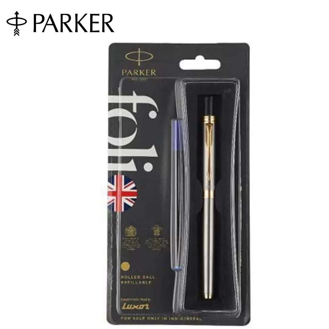 Parker Folio Stainless Steel Roller Ball Pen GT in bulk from India — Ant Mascot