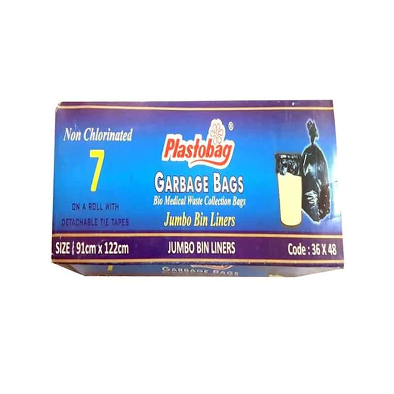 Plasto Garbage Bag 51 Micron Jumbo 36*48 07 Nos Blue Box in bulk from India — Ant Mascot