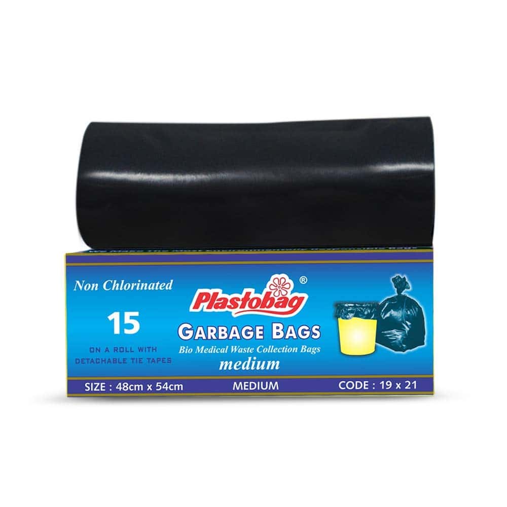 Plasto Garbage Bag 51 Micron Medium 19*21 15 Nos Blue Box in bulk from India — Ant Mascot