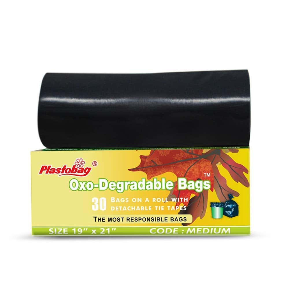 Plasto Garbage Bag Oxo Degradable Medium 19*21 30 Nos Yellow Box in bulk from India — Ant Mascot