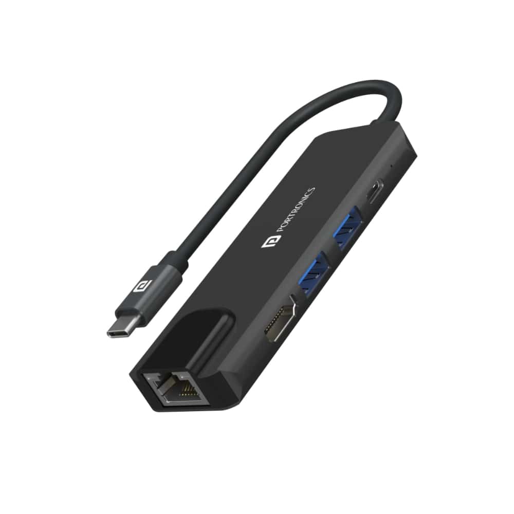 PORTRONICS MPORT 51 TYPE C MULTI PORT HUB in bulk from India — Ant Mascot