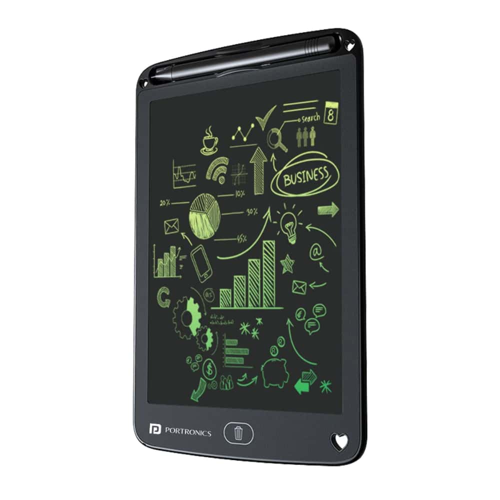PORTRONICS RUFFPAD 12M MULTICOLOUR LCD WRITING PAD (BLACK) in bulk from India — Ant Mascot