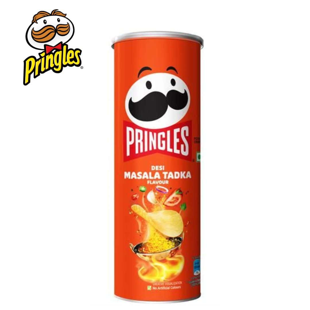Pringles Potato Chips Desi Masala Tadka Crunchy & Crispy 102 g in bulk from India — Ant Mascot