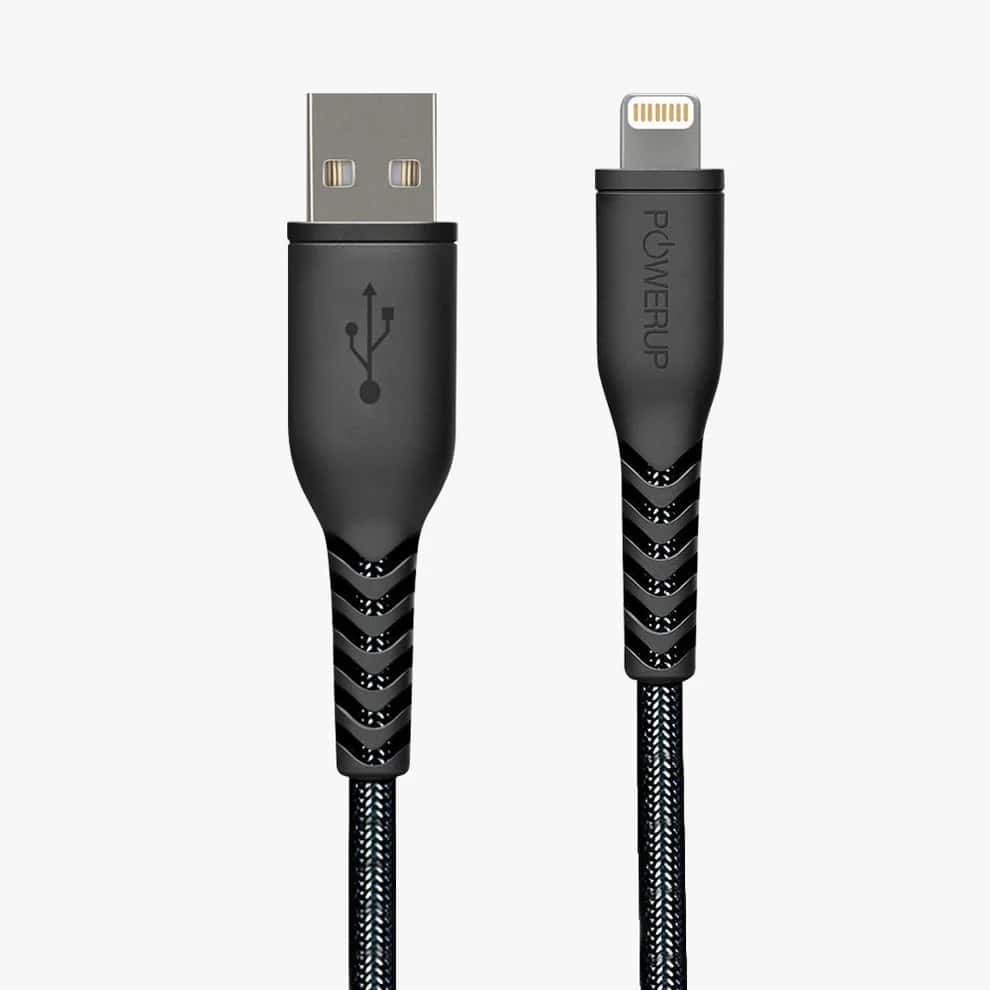 Powerup 1.5M Lightning Cable  - Black in bulk from India — Ant Mascot
