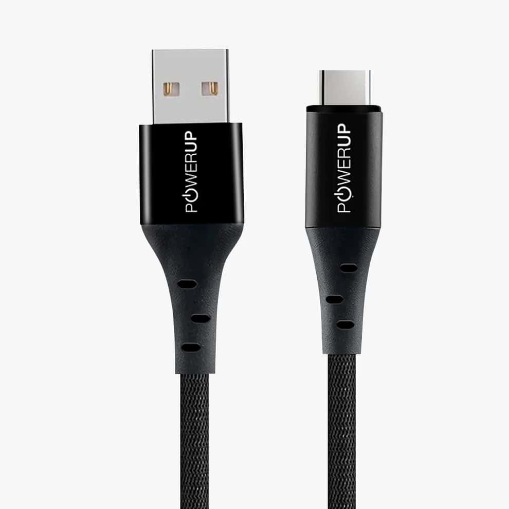 Powerup 1.5M USB-C TO USB-A Cable 65W - Black in bulk from India — Ant Mascot